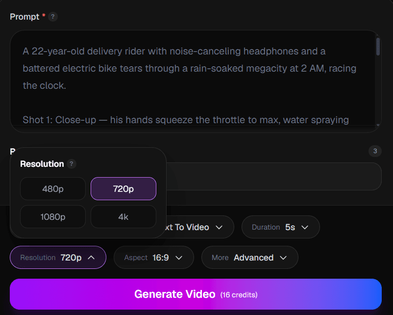 High-resolution AI video output prepared for social media ads and web publishing